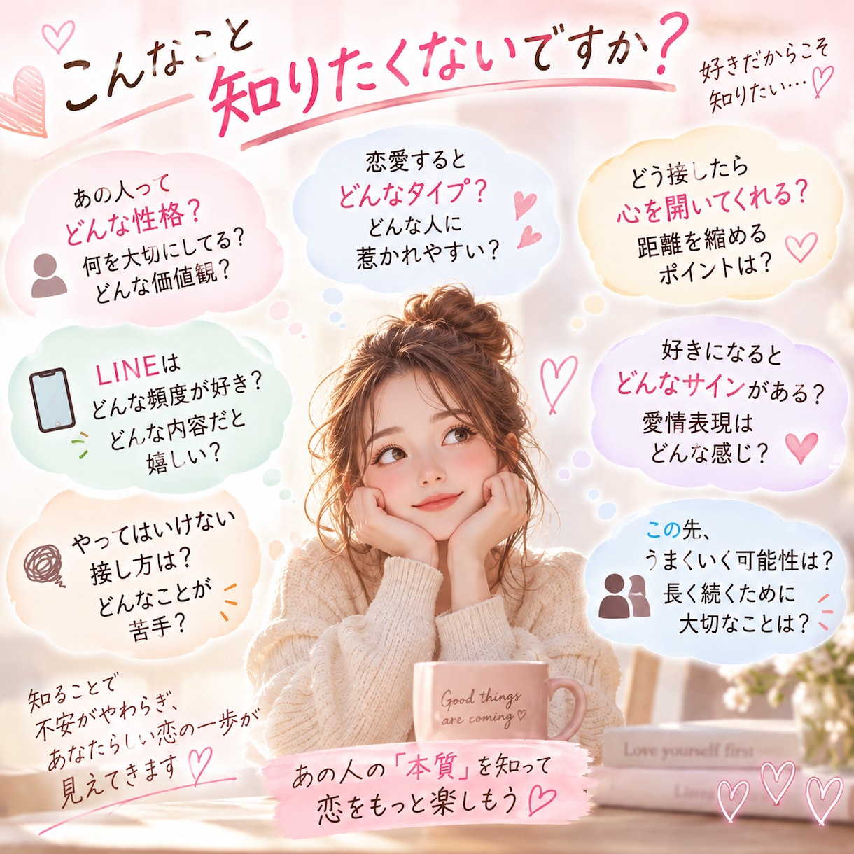 好きな人の恋愛トリセツ＆攻略法をお作りします あの人の恋愛傾向・心の開き方・接し方まで徹底解説♡ イメージ2
