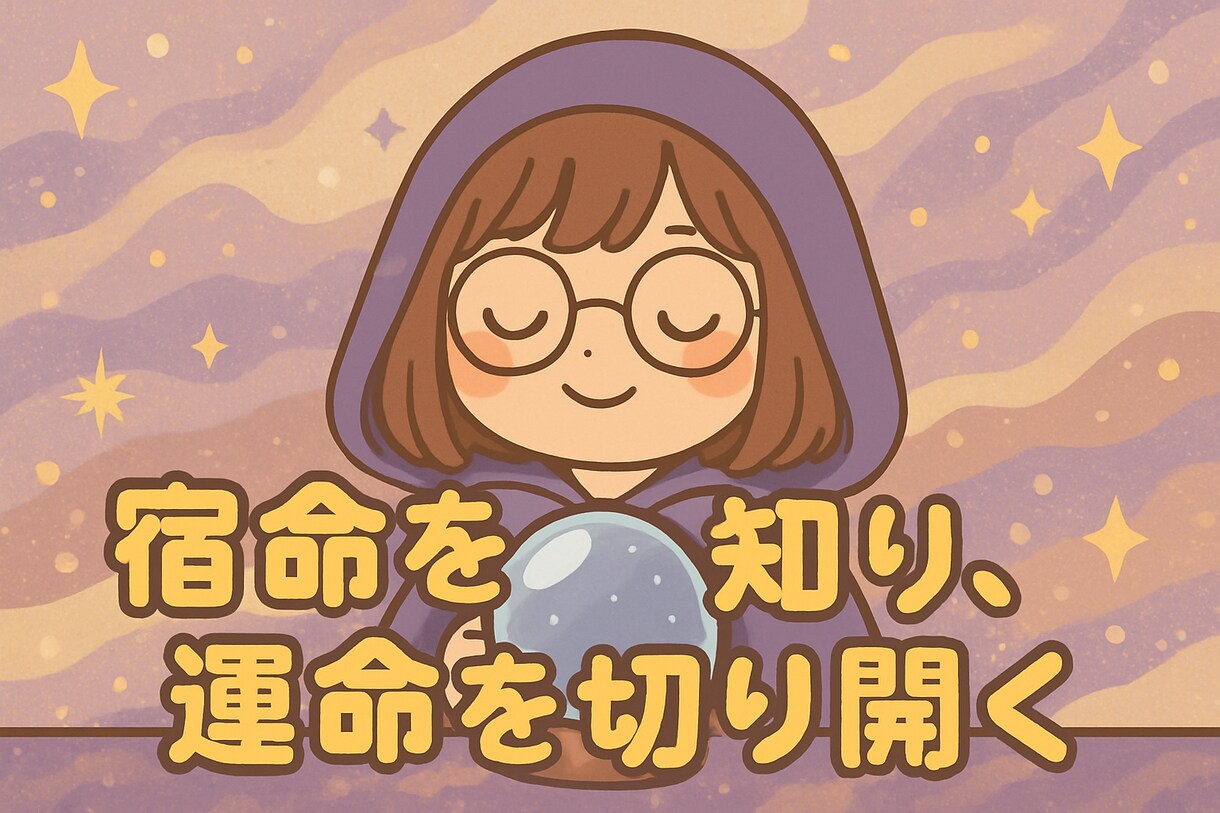 宿命と運命を姓名判断・手相・タロットなどで占います 恋愛・仕事・人間関係・人生の答えを多角的に占います イメージ1