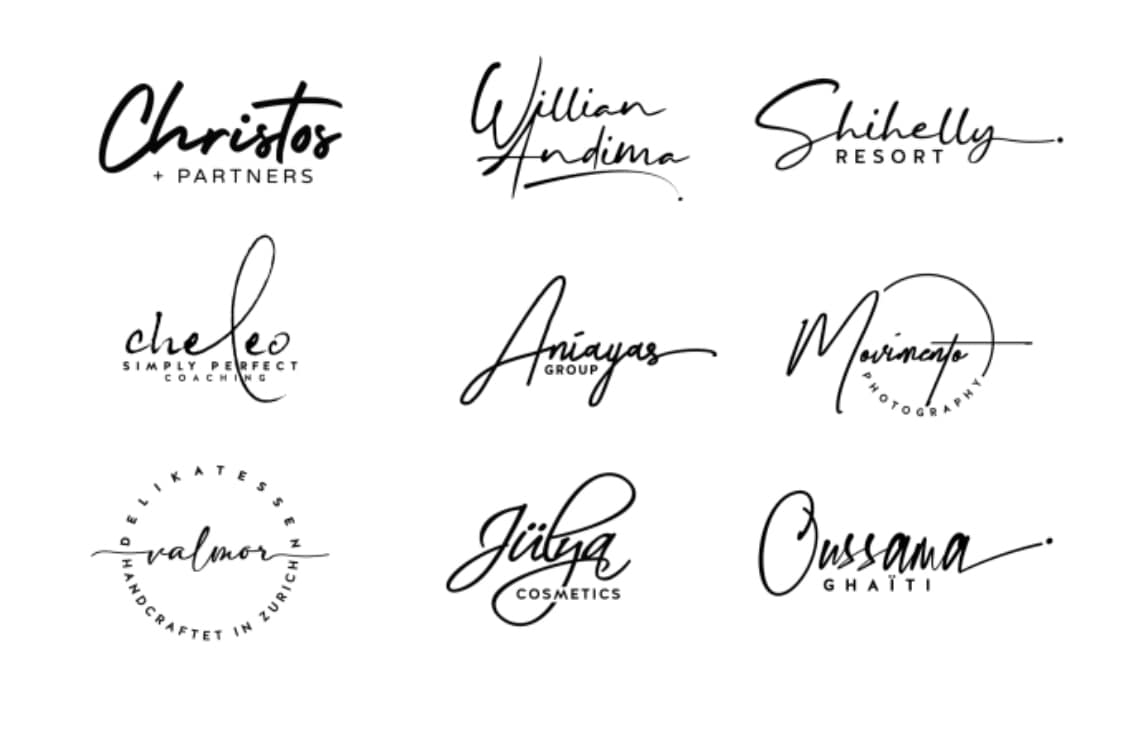 あなたのサイン、ロゴをデザインします 名刺やロゴに入れる文字などを手書き風にデザイン致します。 イメージ1