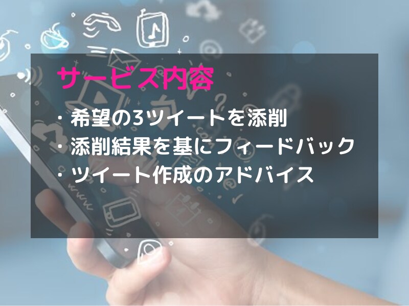 破格！！3ツイート添削ます ツイートが伸びない悩みを解決します イメージ2