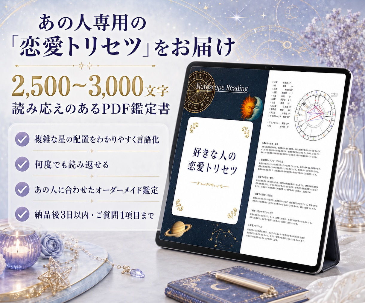 好きな人の恋愛傾向と攻略法を占星術で読み解きます 愛情表現・距離の縮め方・避けたい接し方がわかる恋愛トリセツ イメージ6