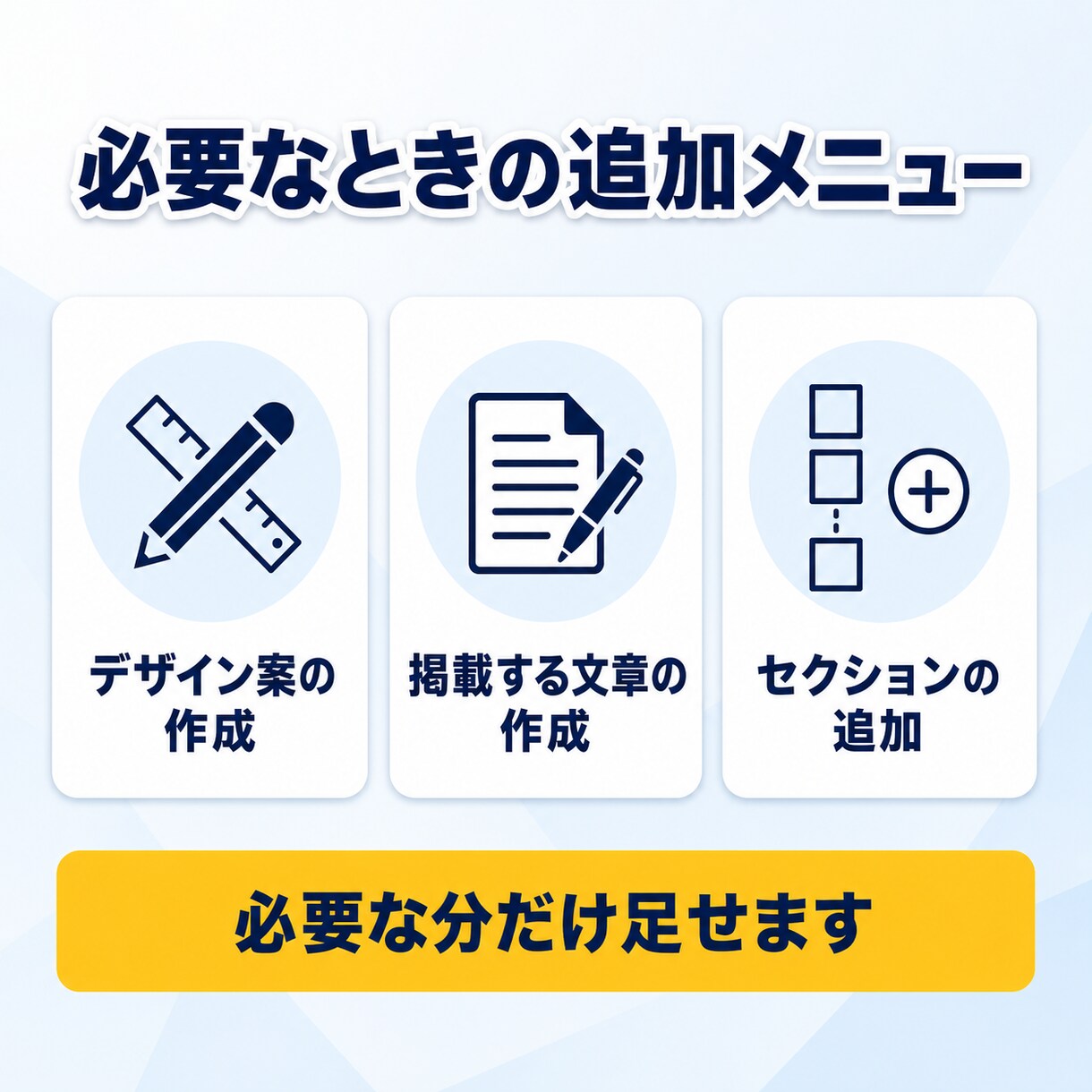 原稿と素材を送るだけで1ページLPを作ります 3画面で表示確認・フォーム設置まで込み イメージ7