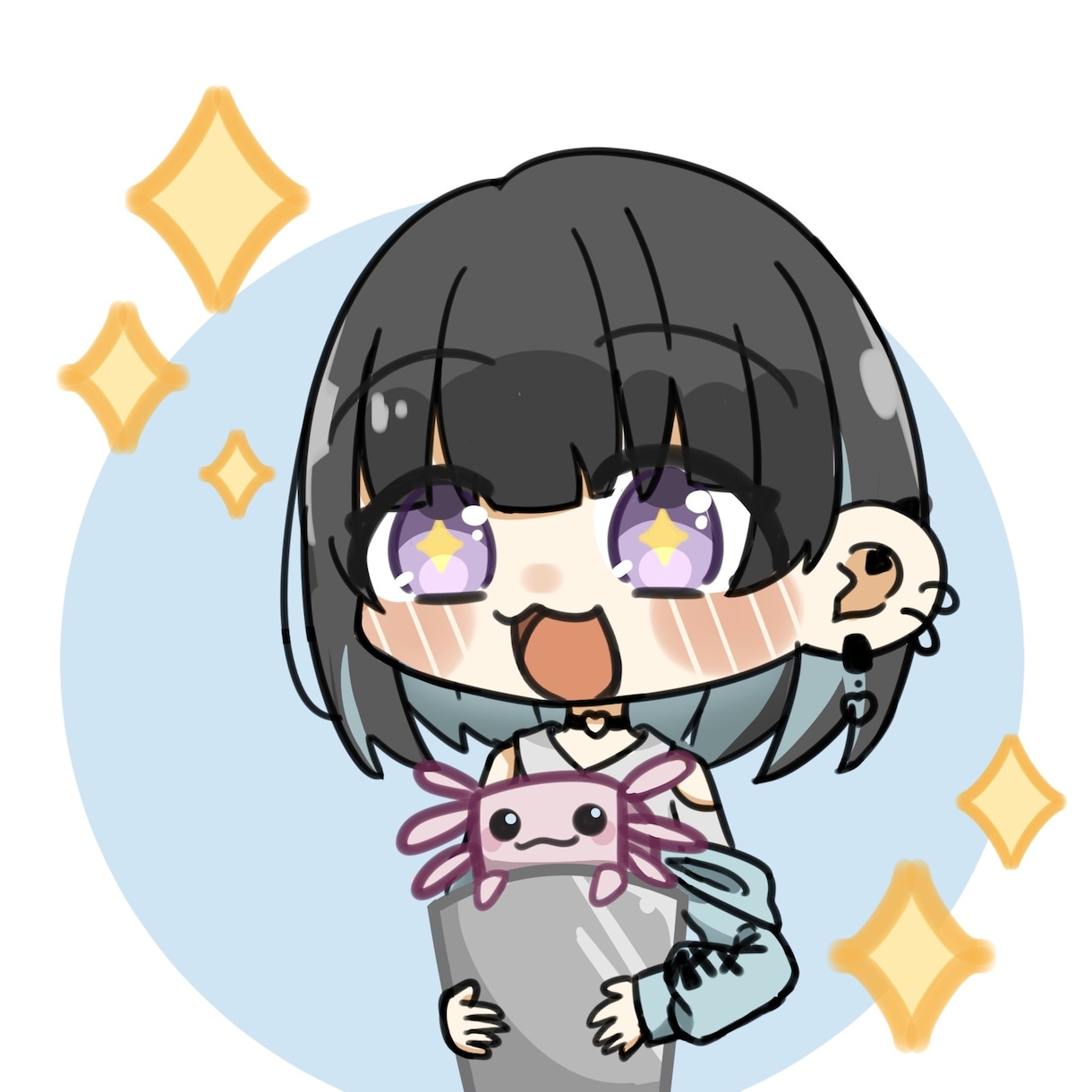 可愛い系！アイコンや立ち絵などのイラストを描きます ミニキャラから等身まであなたに可愛いを描きます イメージ6