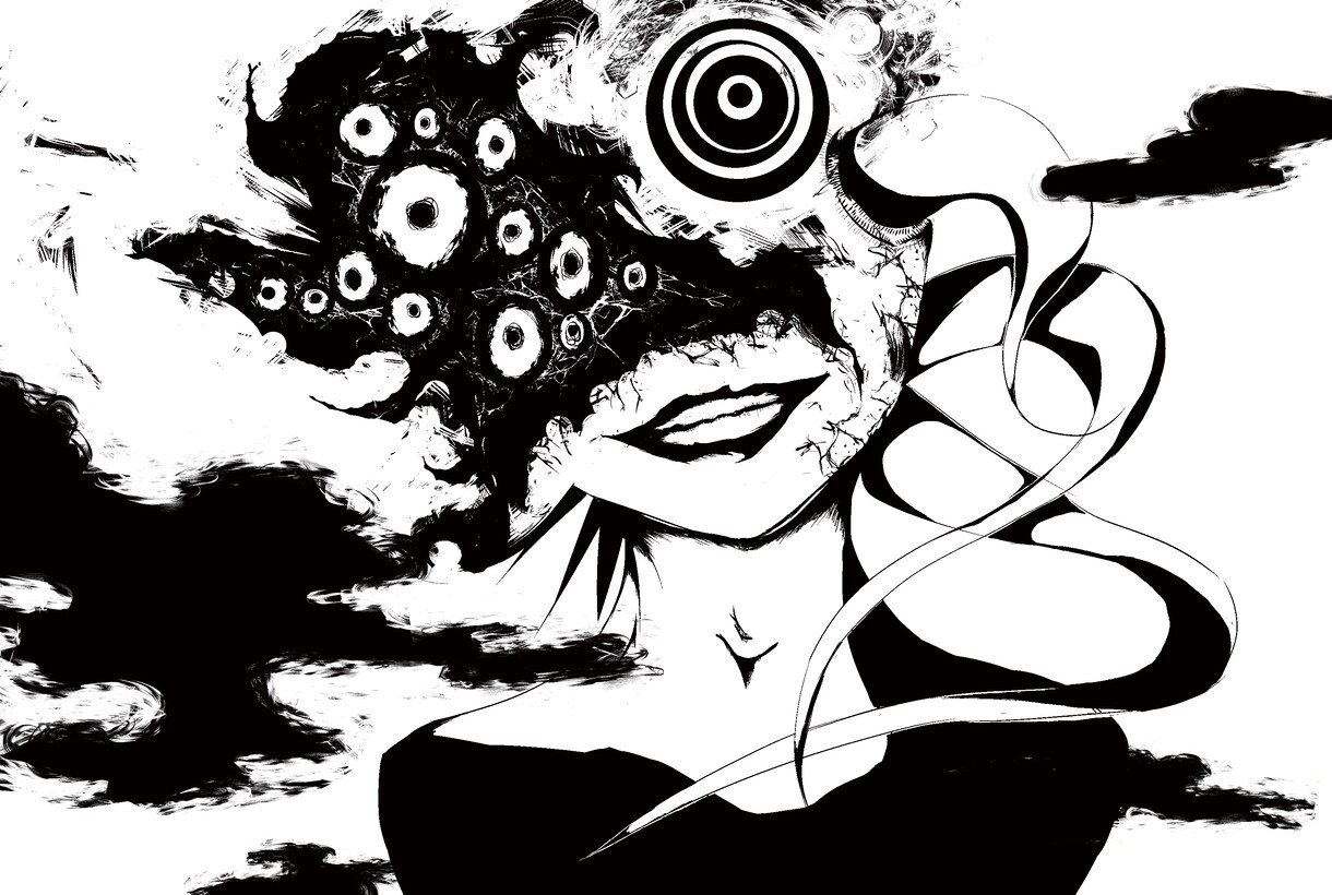 一度見たら忘れられない挿絵も使えるペン画を描きます ペン画で魅せる、ダークテイストなモノクロイラスト イメージ3