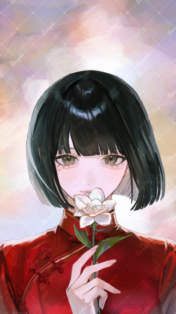 商用/短納期◎厚塗り1枚絵描きます 男女問わず◎キービジュ/グッズ/パネル開け/配信/歌みた イメージ2