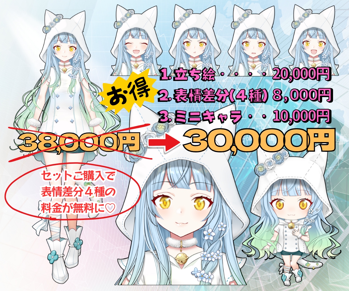 初心者歓迎！丁寧なヒアリングでキャラデザします 企業案件多数！世界に１つのデザイン提案いたします♪ イメージ4