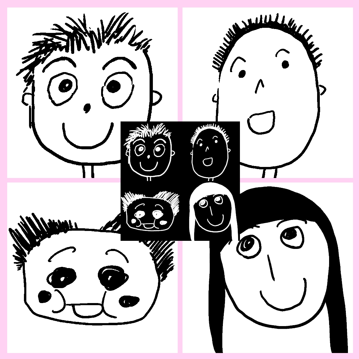 小さいお子さんが書いたような似顔絵を描きます SNSアイコンや名刺などに最適 イメージ2