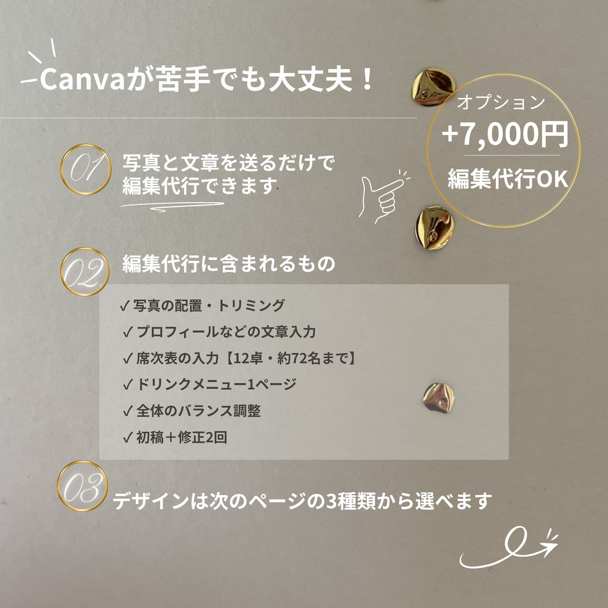 3種類から選べる◎韓国風プロフィールブック作れます 写真と文章を送るだけ♡Canva編集代行&入稿ガイド付き イメージ2