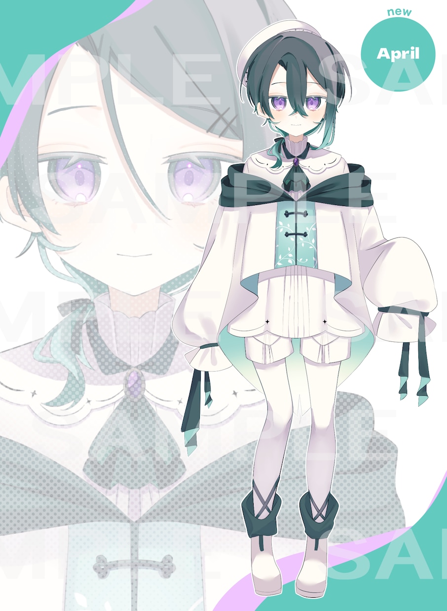 アイコン/MVイラスト/全身立ち絵をお描きします 透明感あるイラストをお届けします◎ イメージ5