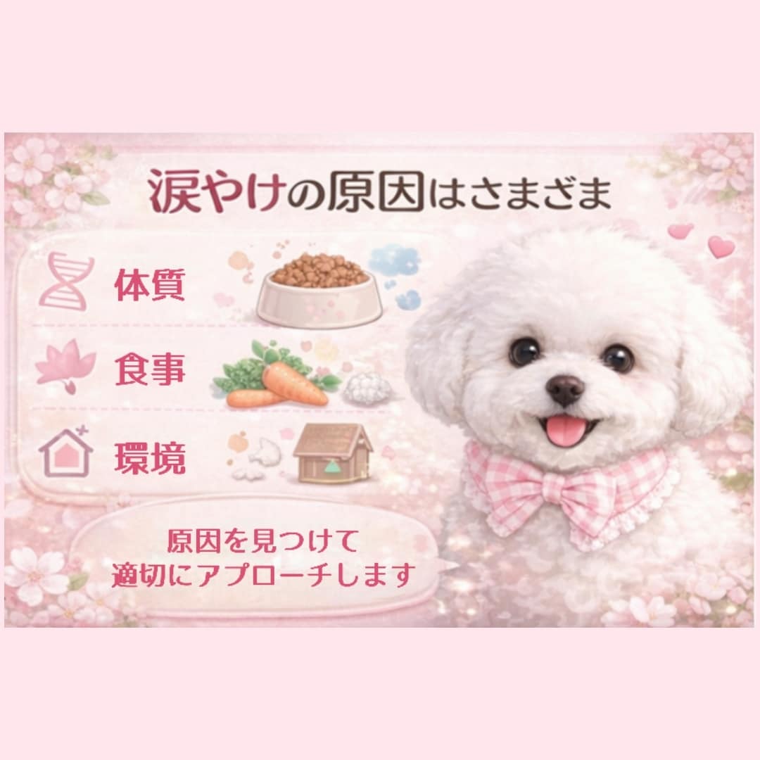 涙やけの原因と対策、丁寧にお伝えします 原因からケア方法まで丁寧にサポート イメージ2