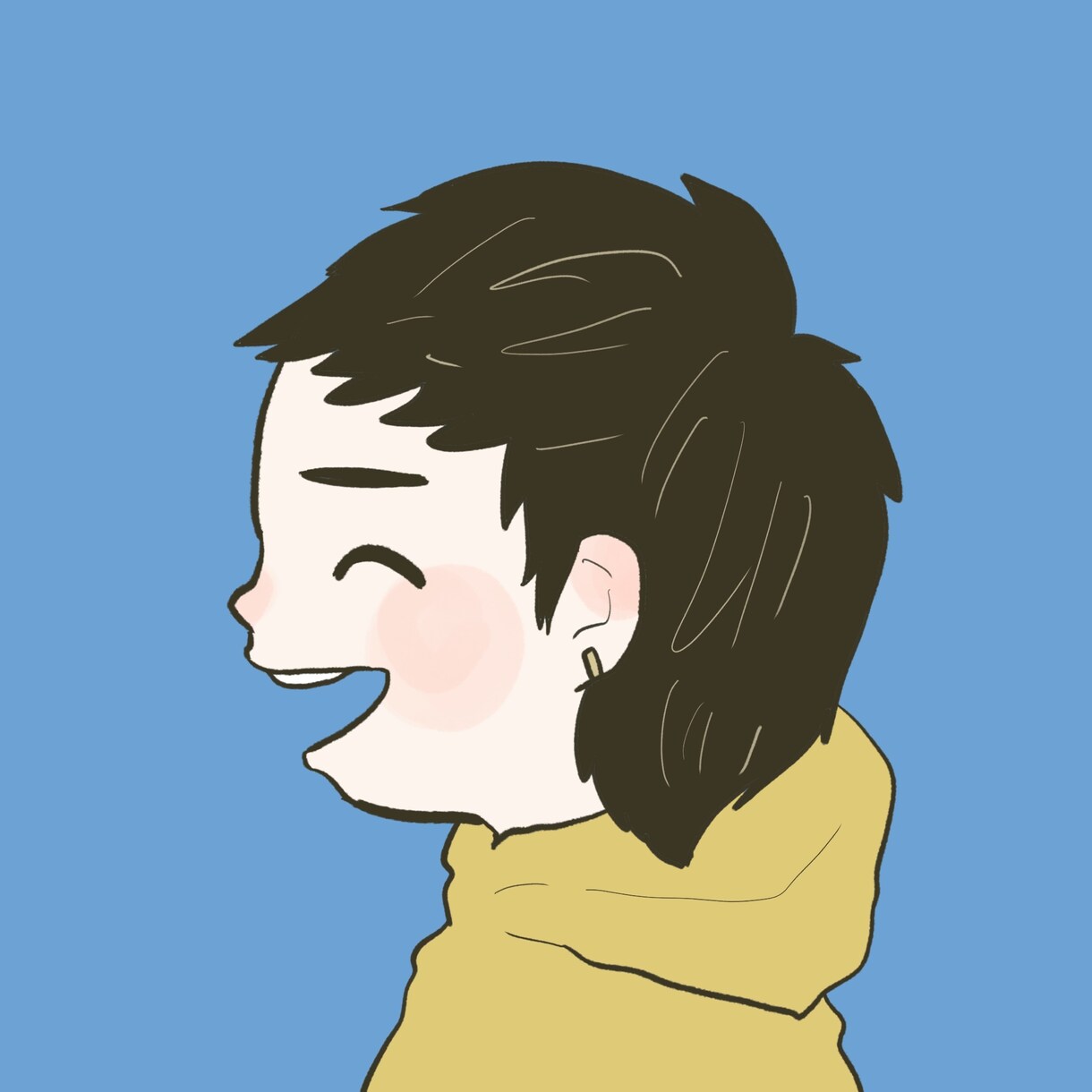 まるっとかわいい横顔アイコン描きます オシャレでゆるかわなイラストです【商用・二次利用可能】 イメージ4