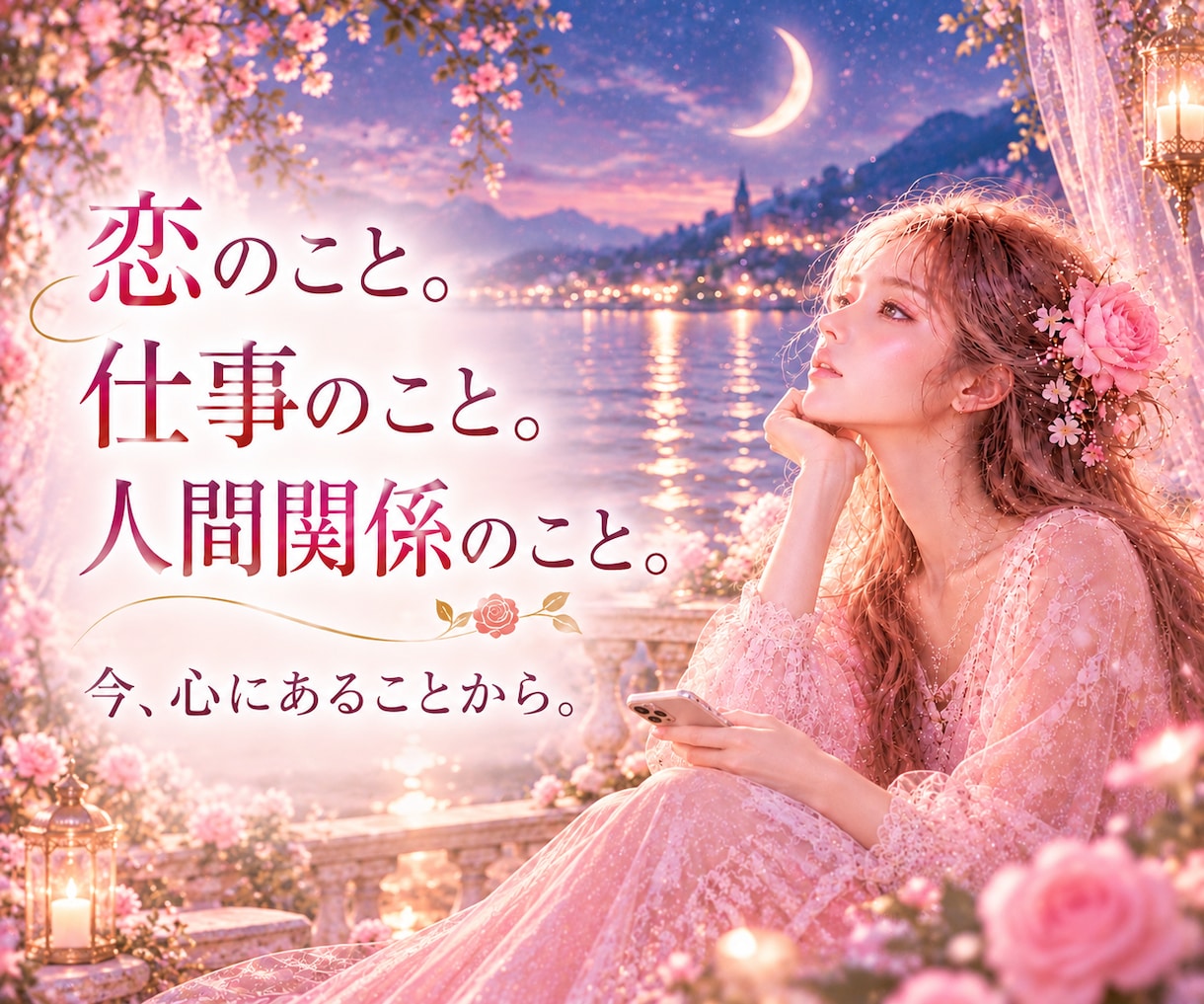 考えすぎて眠れない夜のお話をお聴きします 恋愛・仕事・人間関係、夜にめぐるお気持ちをそのまま話せます イメージ2
