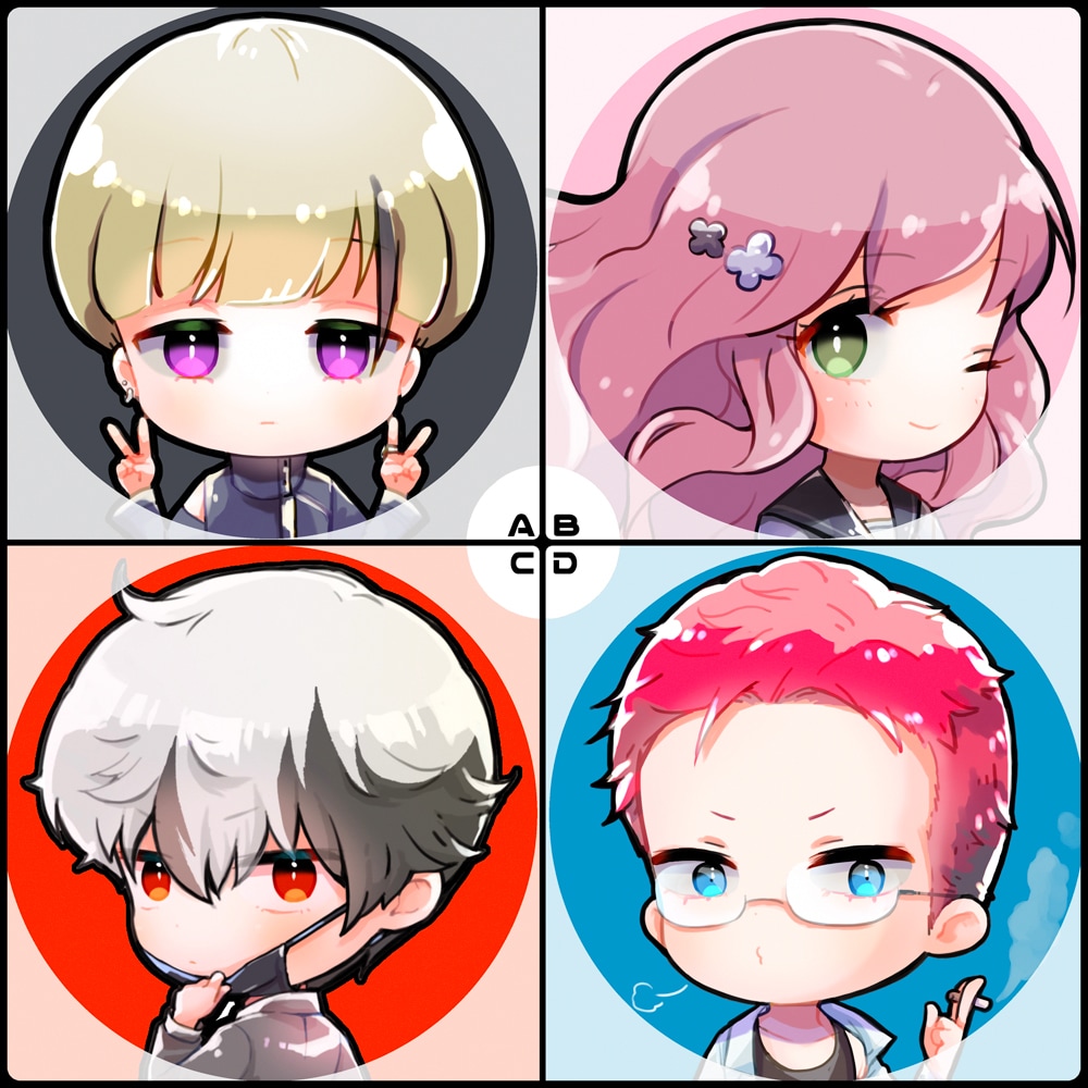 小さくて可愛い！ミニキャライラスト承ります 綺麗でポップなミニキャラお描きします！繊細な表現も得意です✨ イメージ2
