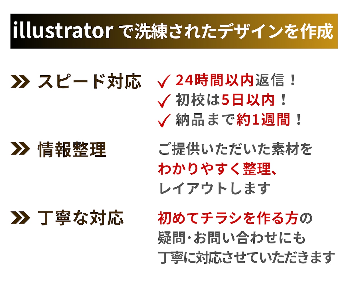 チラシ作成！シンプルでわかりやすいチラシ作成します 文章丸投げＯＫだから初めての方も安心！まずはご相談ください。 イメージ2