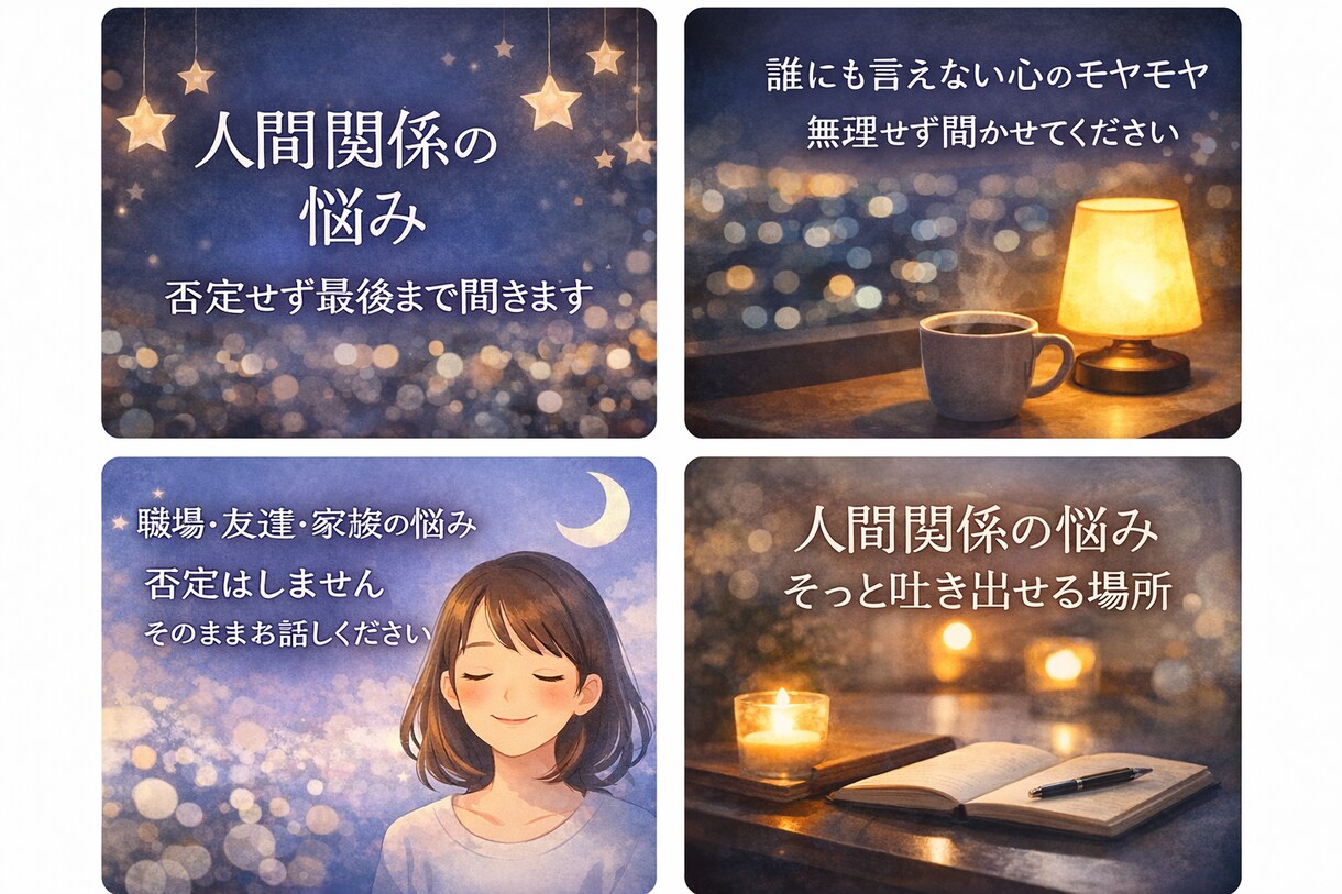 人間関係の悩みをチャットでゆっくり聞きます 人間関係の悩み、ひとりで抱えなくて大丈夫 イメージ1
