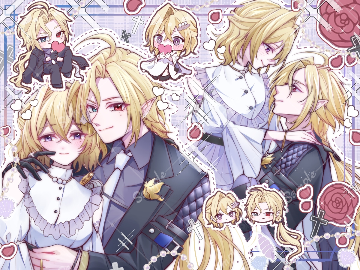 カップルイラストや夢絵、可愛い女の子を描きます 距離近め 甘々 ピンクが得意！ドキドキなイラストをお届け！ イメージ4