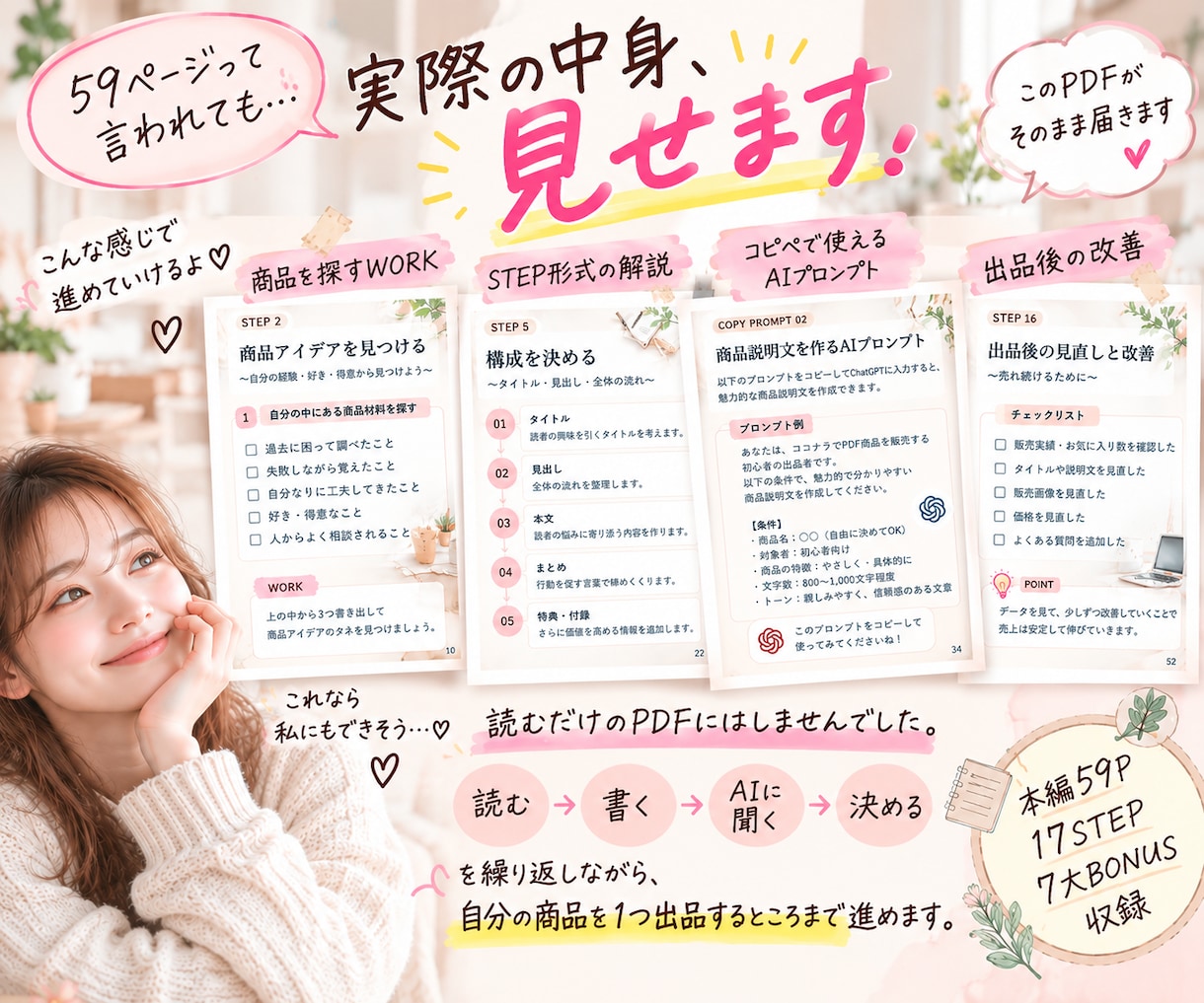 AIで初めてのPDF商品づくりを教えます 「何を売る？」から始めてココナラ出品まで1冊で イメージ6