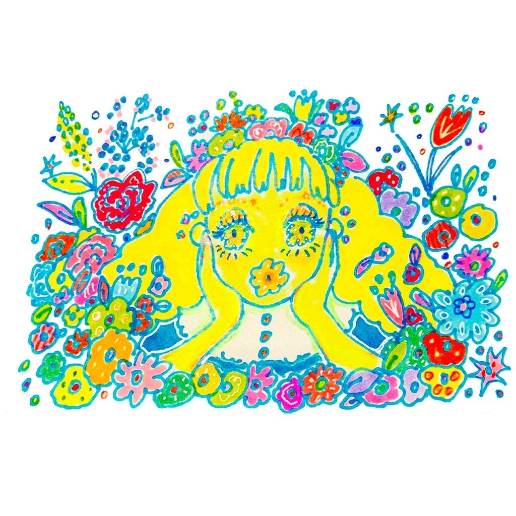 おしゃれで個性的なアート似顔絵お描きします ビビッドな色使いで印象に残る一枚に仕上げます イメージ2