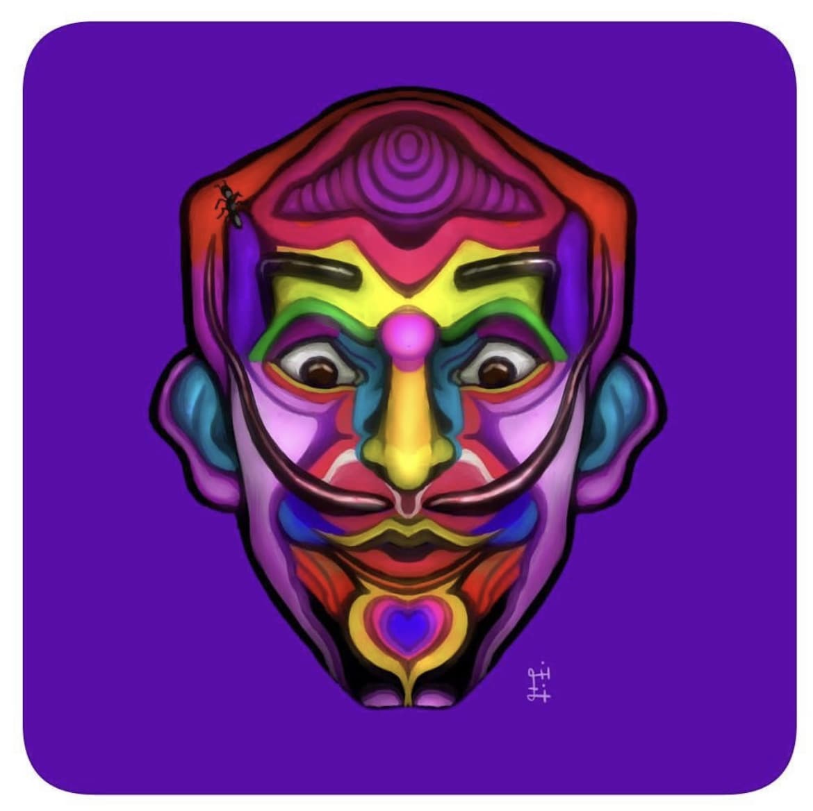 個性的なカラフル似顔絵描きます あっと目を引く似顔絵はいかがですか？ イメージ2