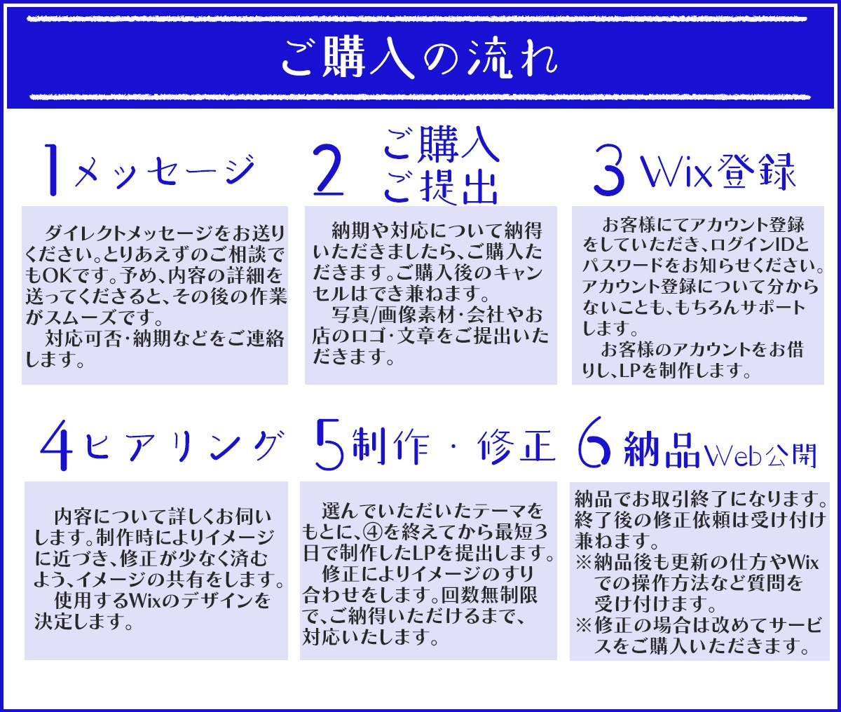 初心者の方おすすめWixでLP制作します アフターフォローサービス付！ご自身で更新できるようサポート！ イメージ2