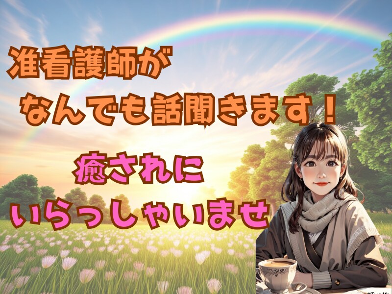 心が軽くなる！准看護師があなたの話聞きます 悩みも愚痴もOK！安心して話せる癒しの時間を提供します♪ イメージ1