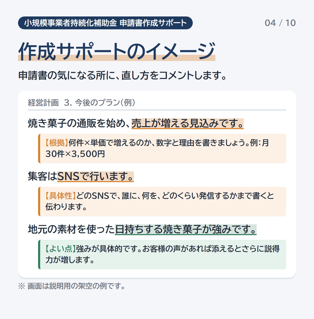 小規模事業者持続化補助金の計画を添削します 経営計画・補助事業計画を添削。AIプロンプト、申請ガイドつき イメージ4