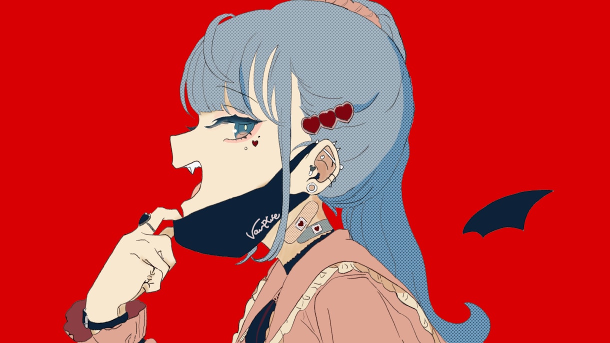 歌ってみたの動画用イラストを作成します あなたのキャラクターを歌ってみたイラストに！ イメージ2