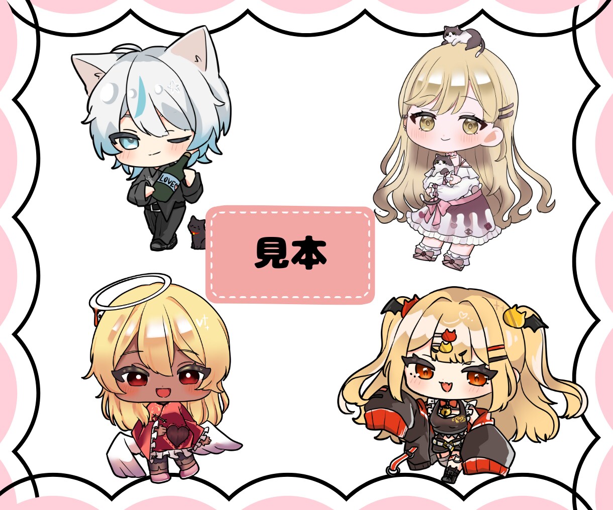 かわかっこいいSDイラストお描きします 配信等に使用できるかわかっこいいSDをお描きします！ イメージ1