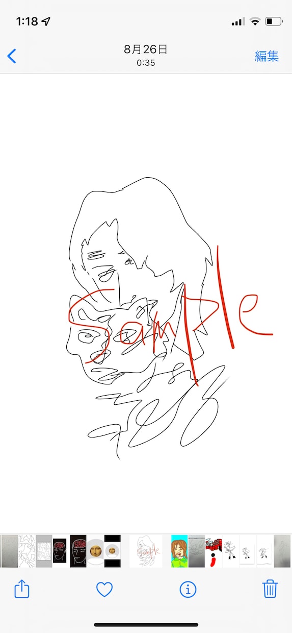 モノクロトプ画描きます モダンでおしゃれなトプ画です。 イメージ2
