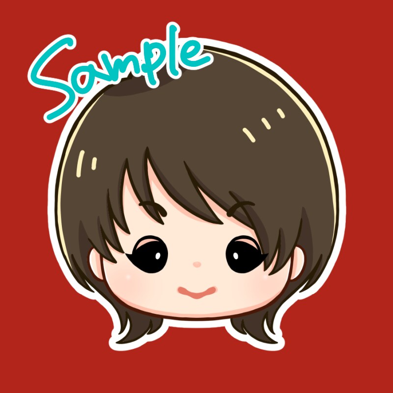 アイコンイラスト作成します 似顔絵風可。SNS、YouTube等のアイコンを作成します イメージ2