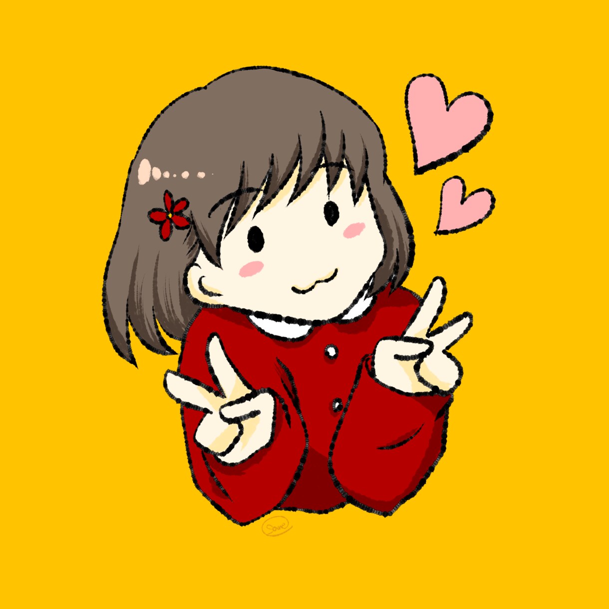 ゆるい似顔絵のデフォルメアイコンをお描きします 温かみのある可愛いイラストをお試し価格でどうぞ！ イメージ2