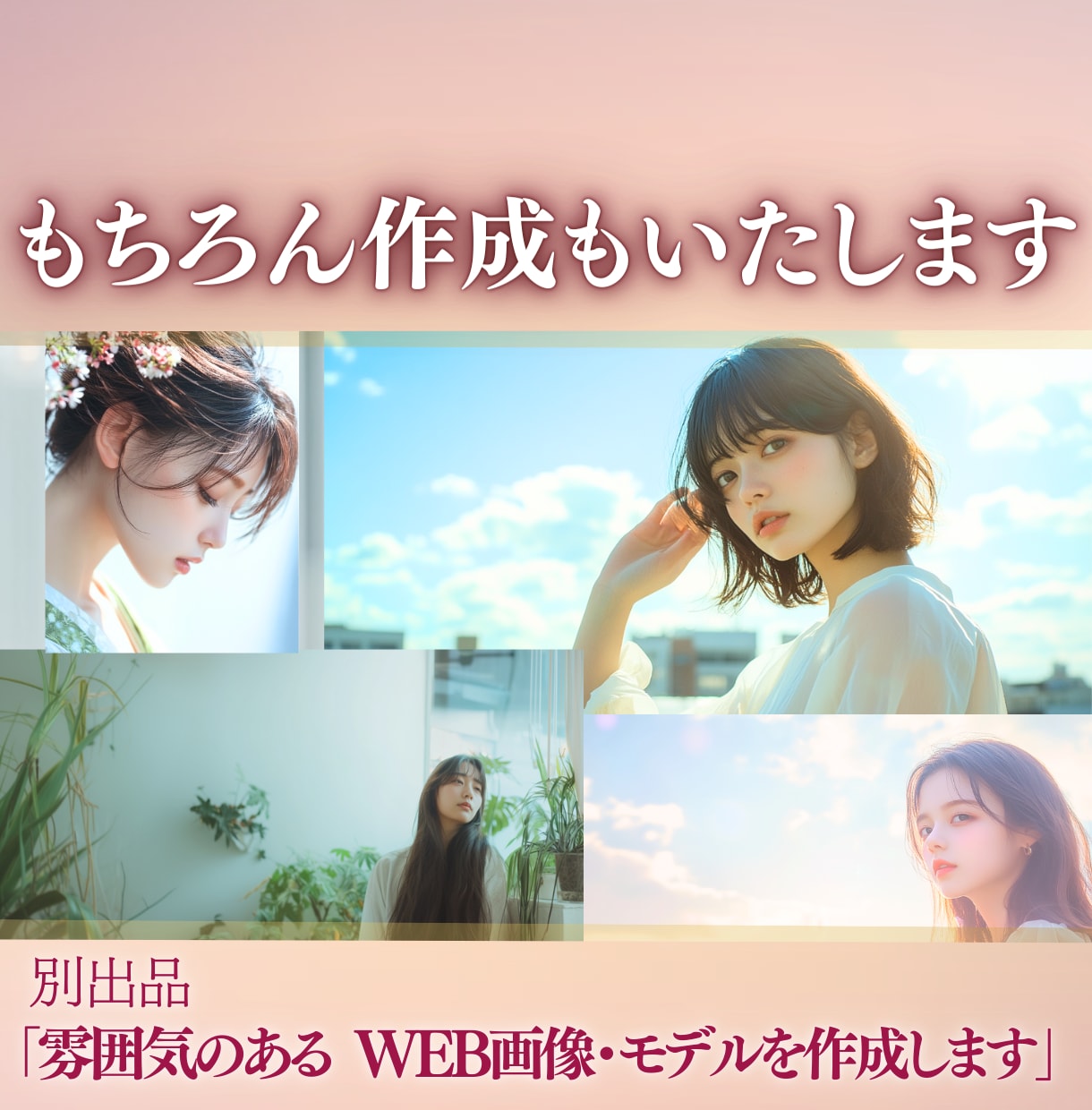 御社に必要なAI画像生成の仕方をお教えします Midjourney(imageFX)サロンモデルWEB求人 イメージ3