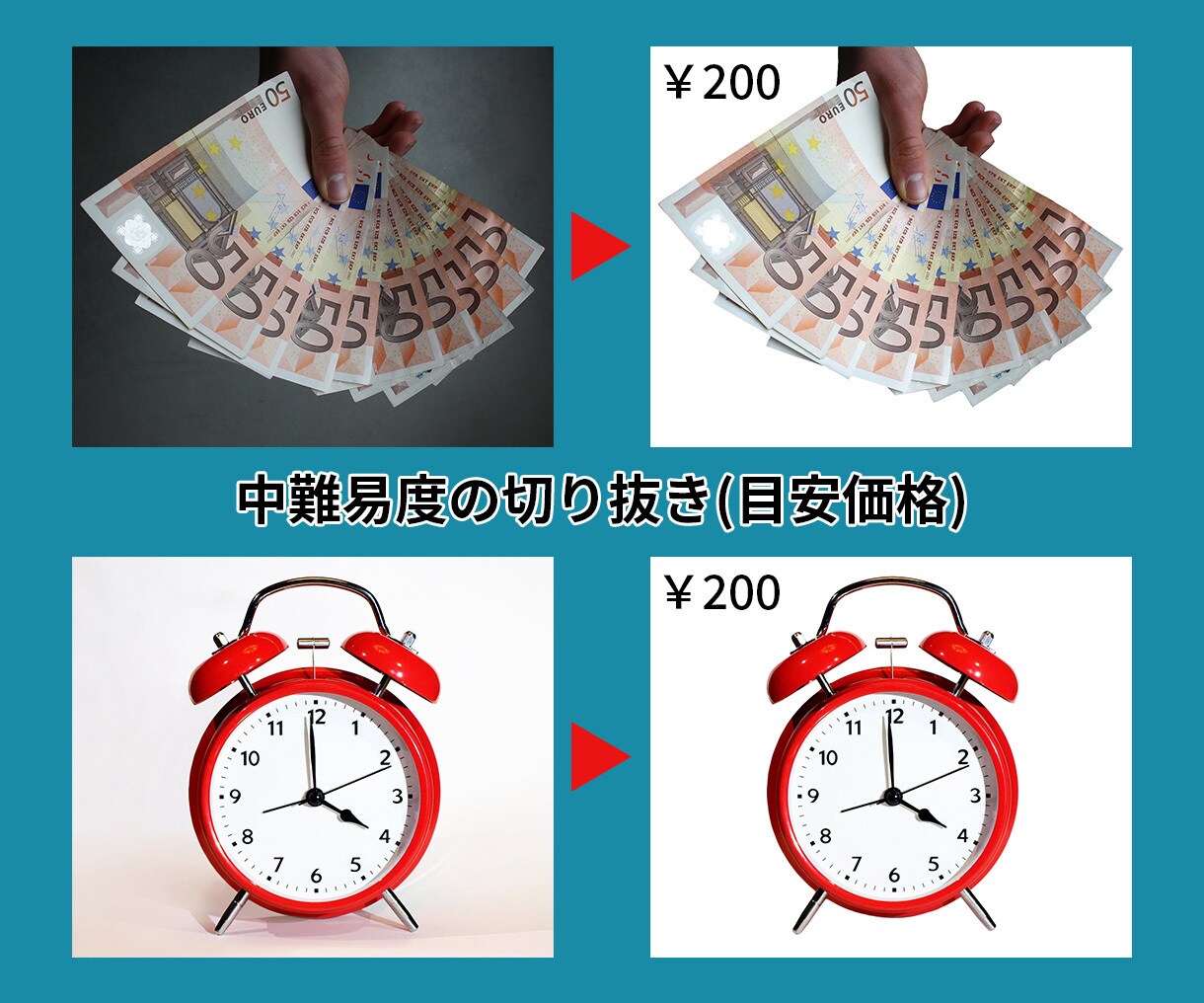 画像を切り抜き(白抜き・背景透過)します 画像の切り抜き加工100円～PSDでの納品も追加料金なし イメージ3