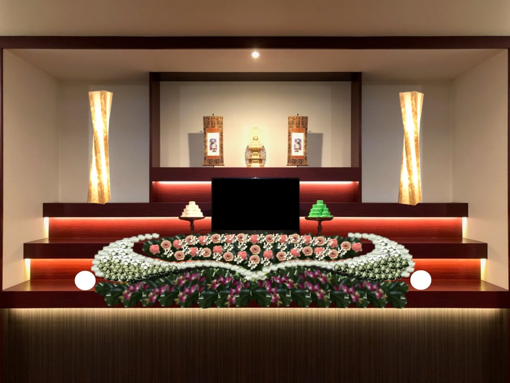 葬儀社様、店舗の花装飾イメージデザインします 生花祭壇のプロだからできるデザイン企画 イメージ3