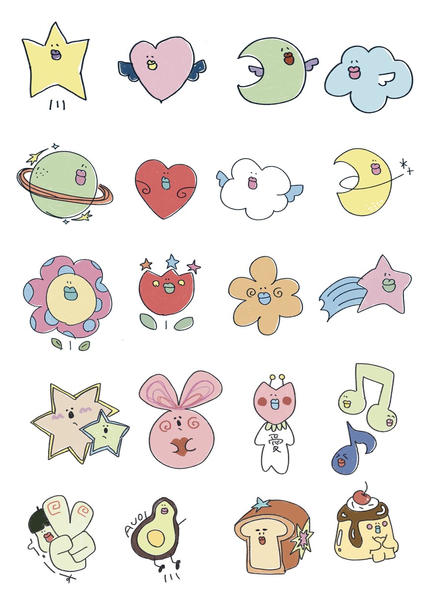 ゆるくて可愛いイラスト描きます 初心者歓迎！誰から見ても可愛いと言わせるイラスト描きます！ イメージ2