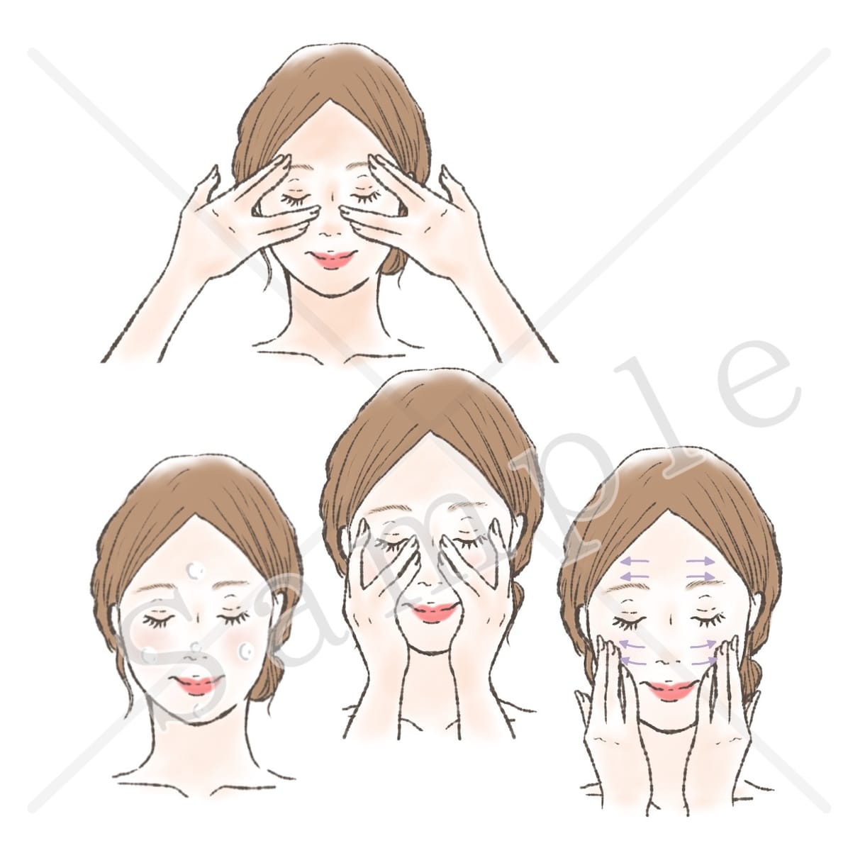 チラシ等広告用に◎優しいタッチのイラスト描きます 商用◎美容サロンからの依頼多数♪稼働状況により即対応可能 イメージ5