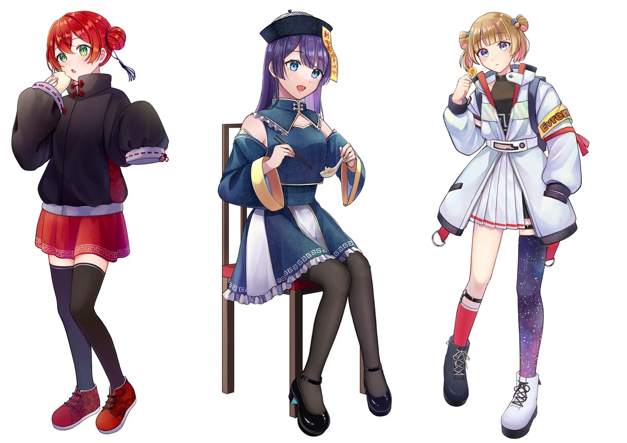 サムネイル・立ち絵・アイコン等の制作をいたします ご満足いただけるような可愛いイラストをご要望通りに制作します イメージ9