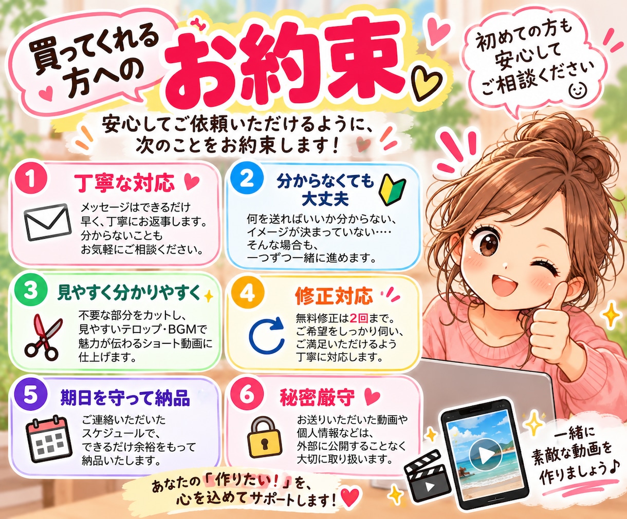 初めてのショート動画づくりをお手伝いします 「何を用意する？」からOK！初めての1本を一緒に作ります イメージ4