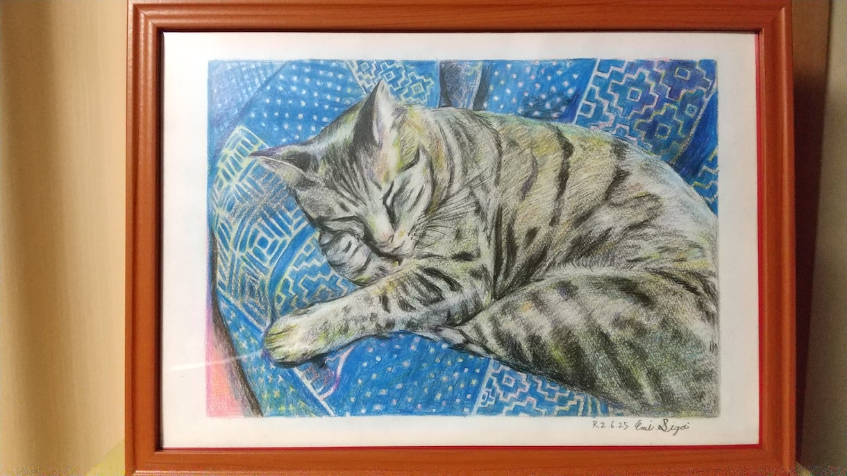 色鉛筆で動物画、人物も描きます 記念品として、遺影として飾りたい方 イメージ7