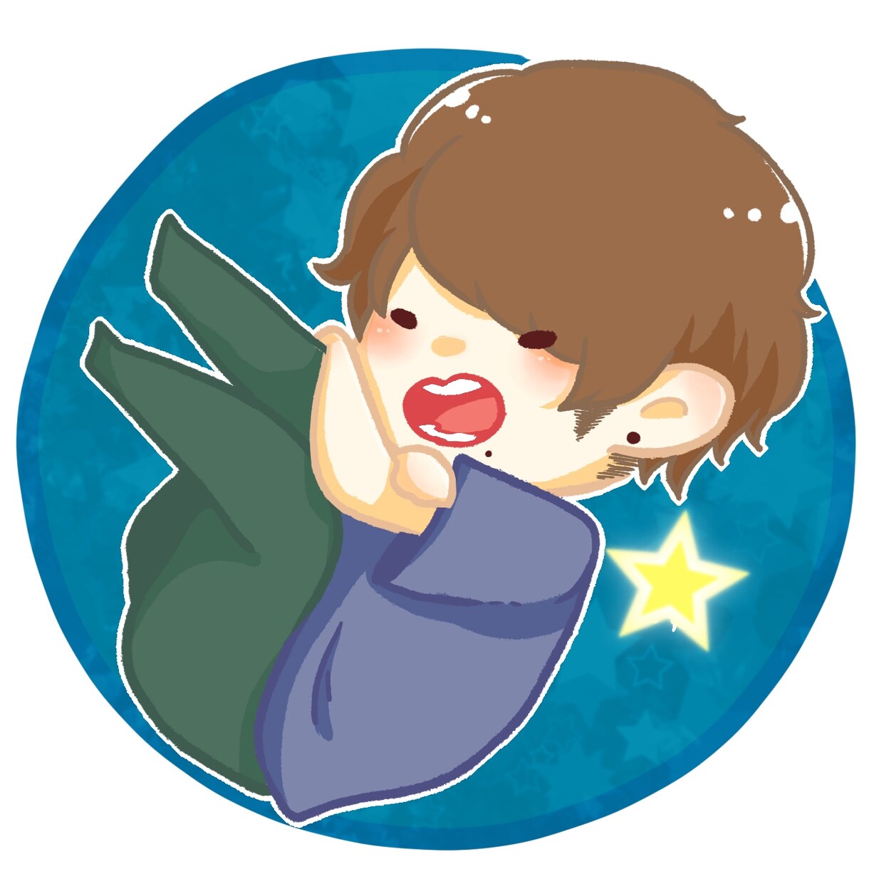 丸いアイコンお描きします LINEやTwitterなどの丸いアイコンにぴったり！ イメージ2