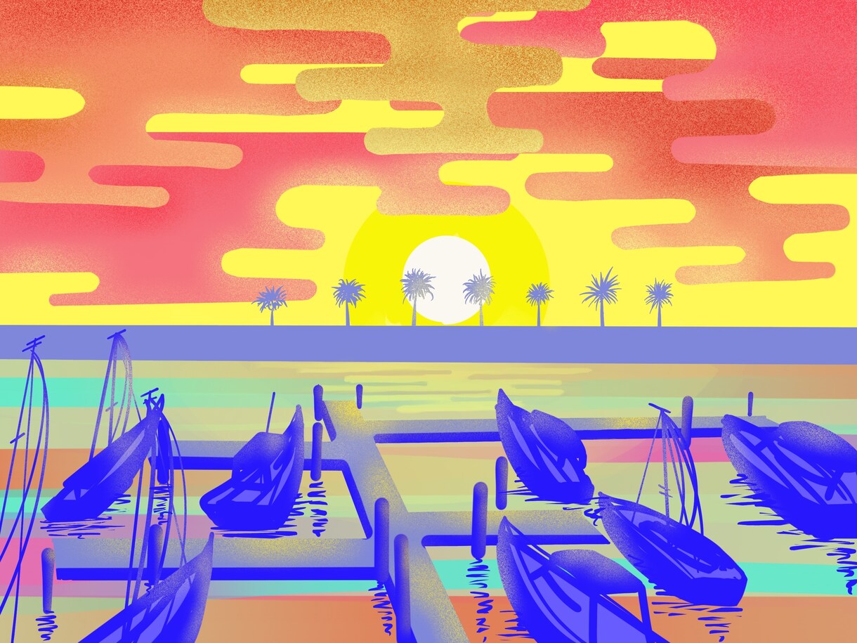 デフォルメした風景・お部屋を描きます 思い出の風景、あなたのお部屋をスッキリとした絵に変えます。 イメージ1