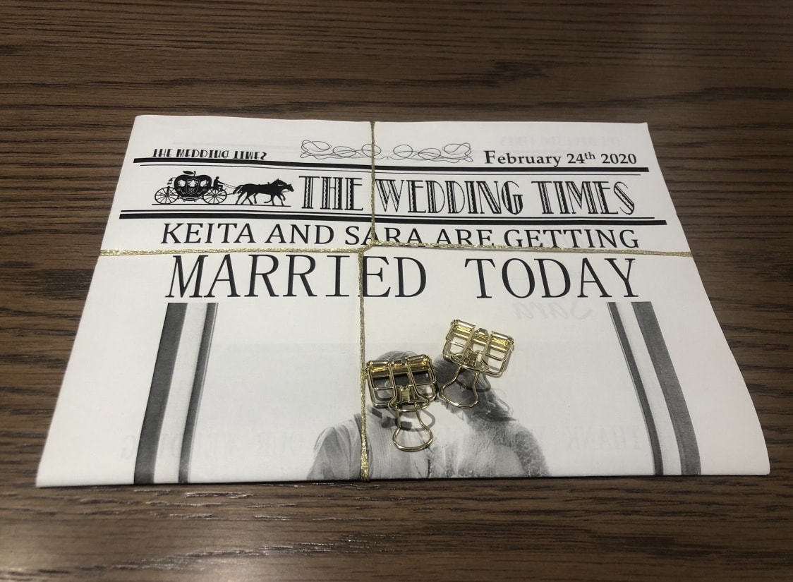 結婚式でのオリジナルペーパーアイテム作成します 海外風ウェディング新聞〜THE WEDDING TIMES〜 イメージ2