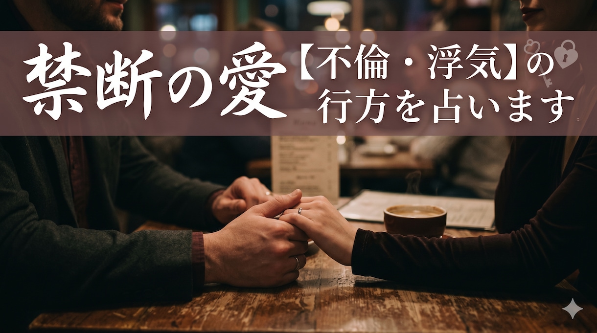 禁断の愛【不倫・浮気】の行方を占います 星と神話が明かす禁断の愛の行方◆絡まった2人の宿命と未来 イメージ1