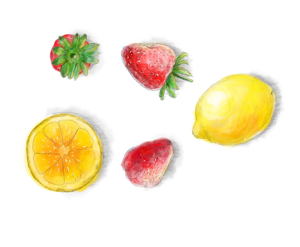 繊細な植物・果物・野菜のイラストを描きます みずみずしく印象に残るイラストです。 イメージ3