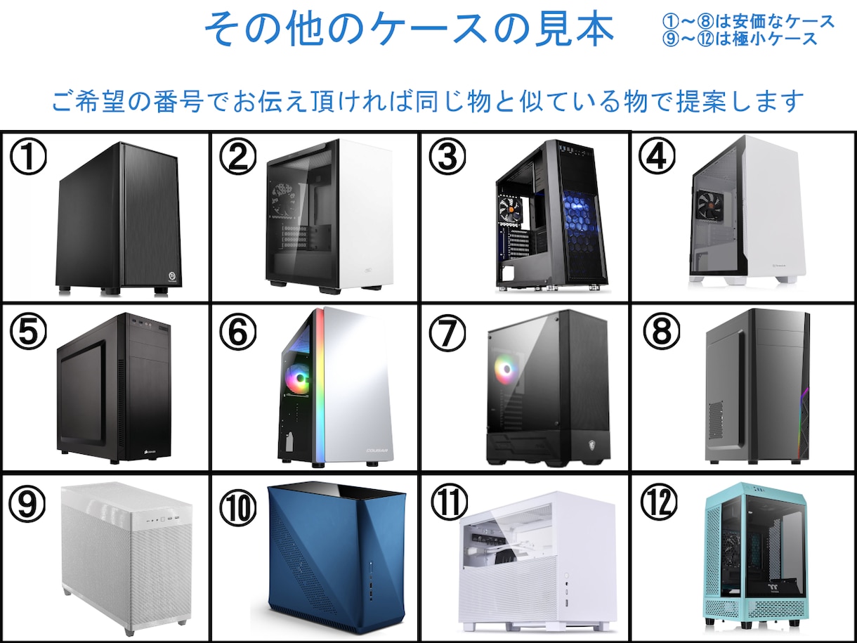 最安！世界に一つだけのオリジナルPC作成代行します 全て相談してあなただけの自作PC提供　匿名配送対応可能です イメージ3