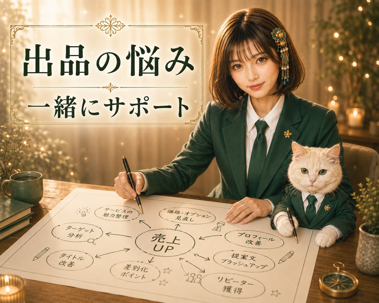 ココナラ出品の悩みや改善ポイントを一緒に見つけます ココナラ活動を頑張るあなたに寄り添いサポートします。 イメージ1