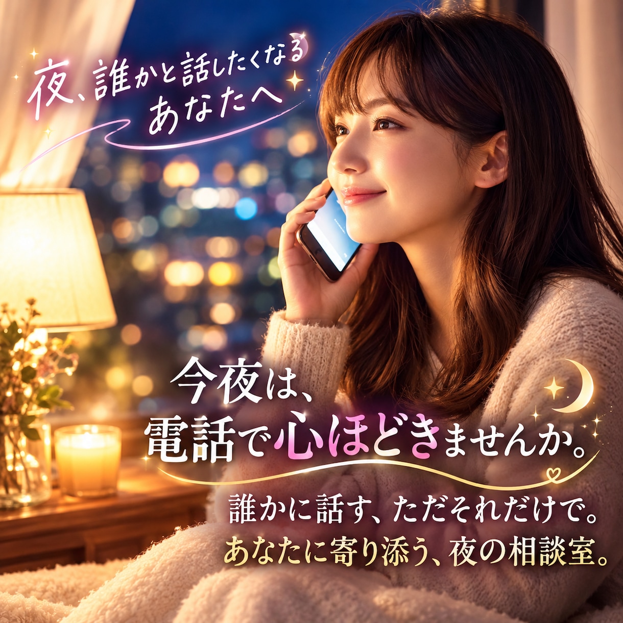 今日一日頑張ったあなたの心をほどきます 夜、誰かと話したくなるあなたへ イメージ1