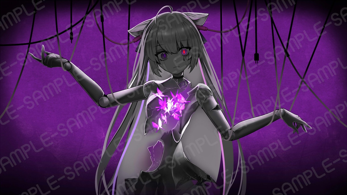 VTuber様等のイラスト制作いたします 歌ってみた等の1枚イラスト制作（ハコちゃん担当） イメージ5