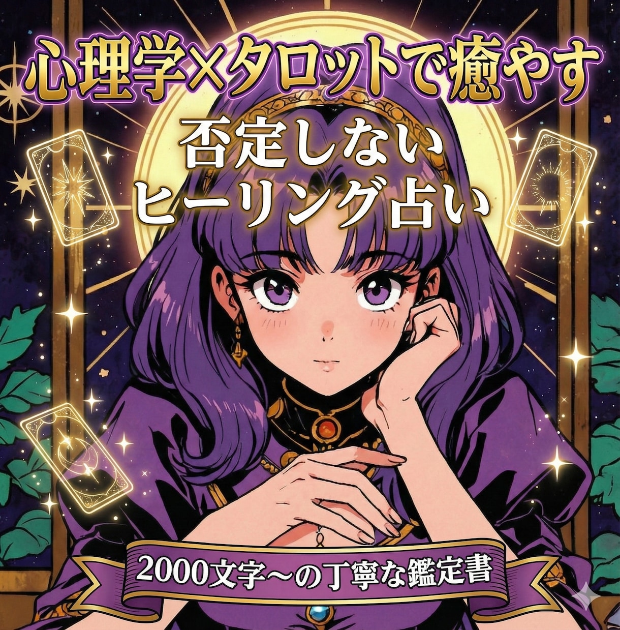 心理学×タロット。恋愛・仕事・人生の悩み癒やします 否定しません。心理学×タロットで2000文字〜長文鑑定 イメージ1