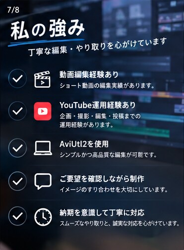 ショート・切り抜き・動画制作します ココナラでの編集委託が初めての方へ イメージ8